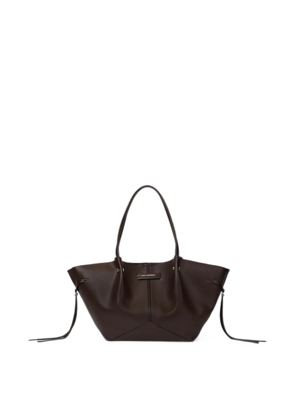 Karl Lagerfeld Borsa tote K/Pierced media - Marrone