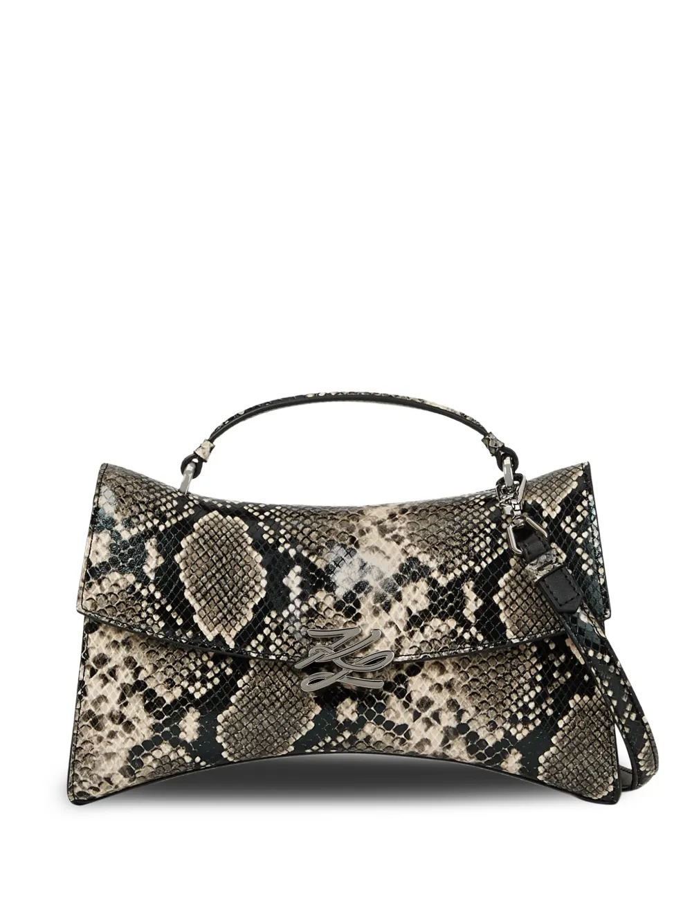 Karl Lagerfeld Borsa a mano K/Autograph Twist con manico - Nero