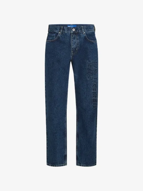 Karl Lagerfeld Jeans jean droit à logo imprimé