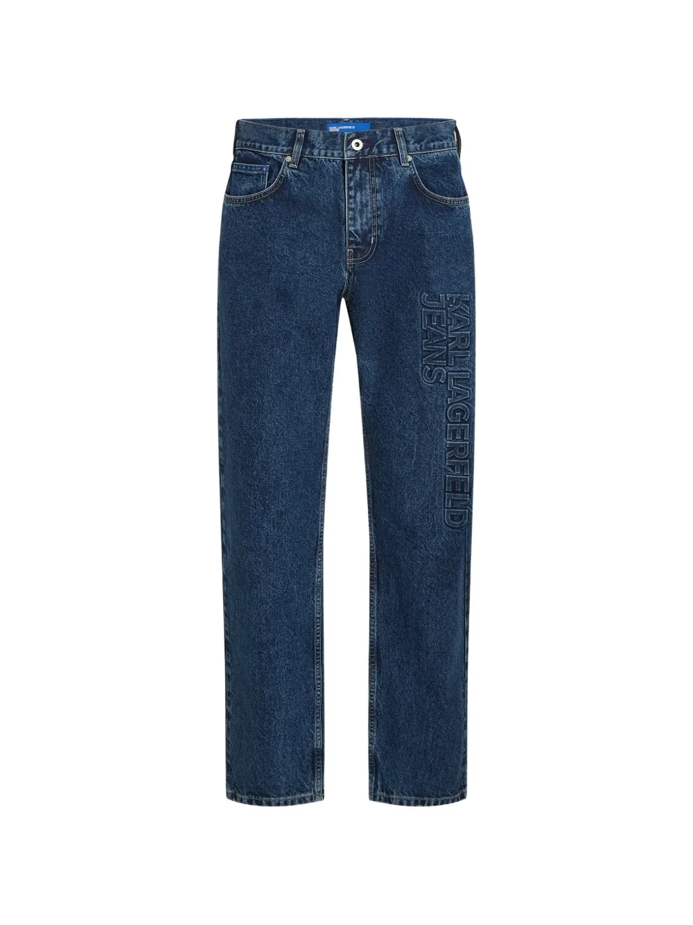 Karl Lagerfeld Jeans Straight jeans met logo Blauw