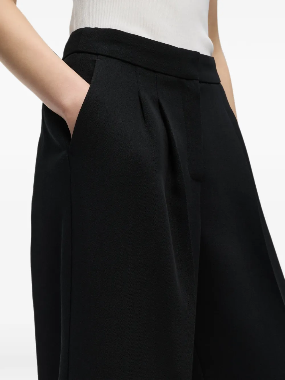 Karl Lagerfeld Karl Studio broek met wijde pijpen Zwart