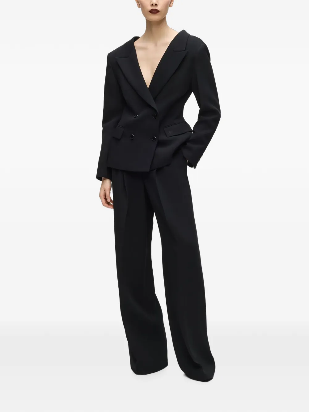 Karl Lagerfeld Karl Studio broek met wijde pijpen Zwart