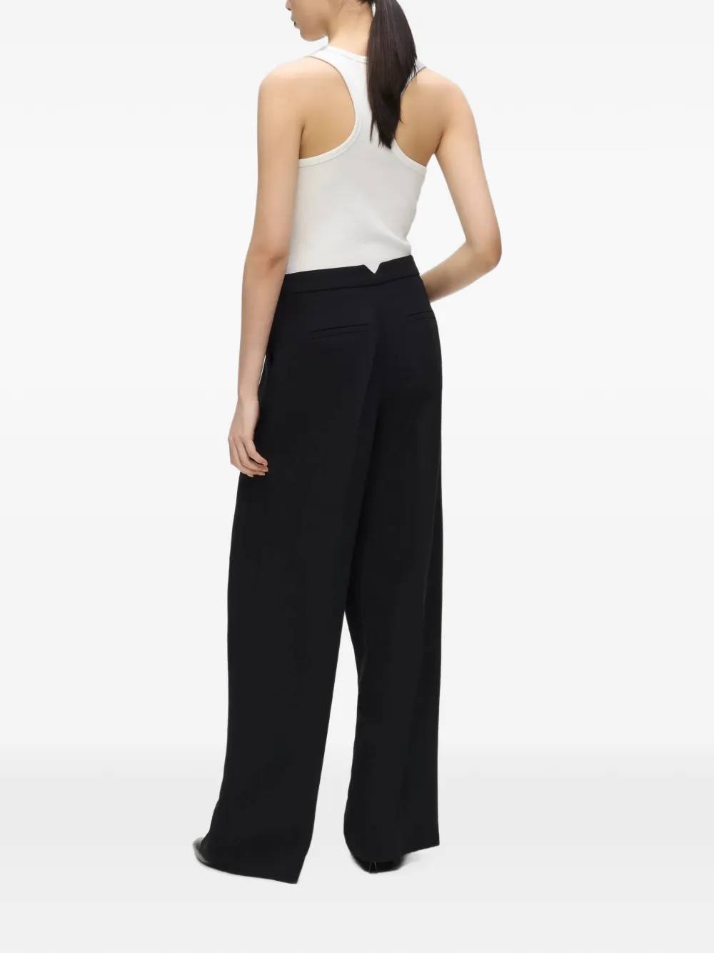 Karl Lagerfeld Karl Studio broek met wijde pijpen Zwart