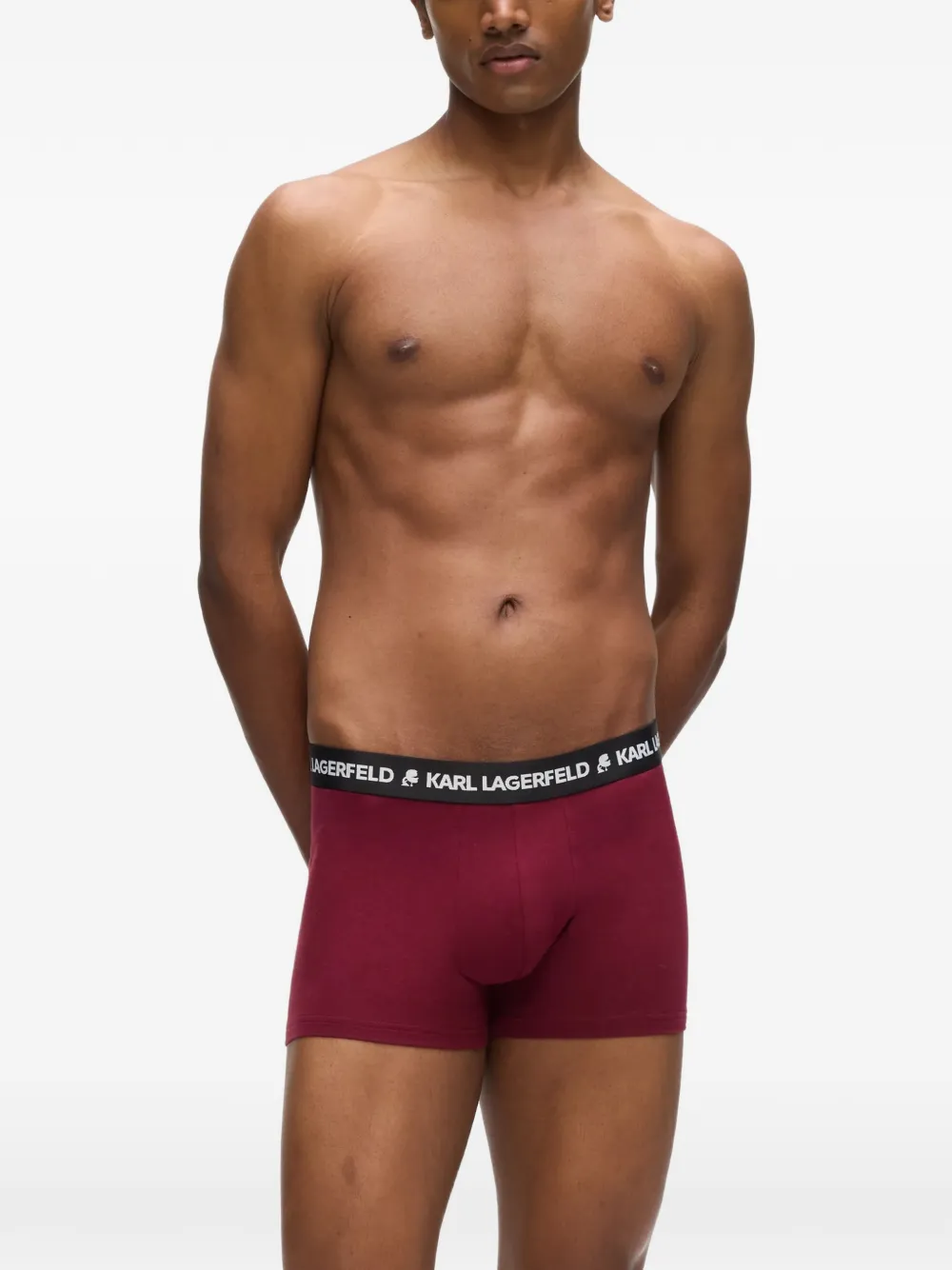 Karl Lagerfeld Zeven boxershrots met logo Blauw