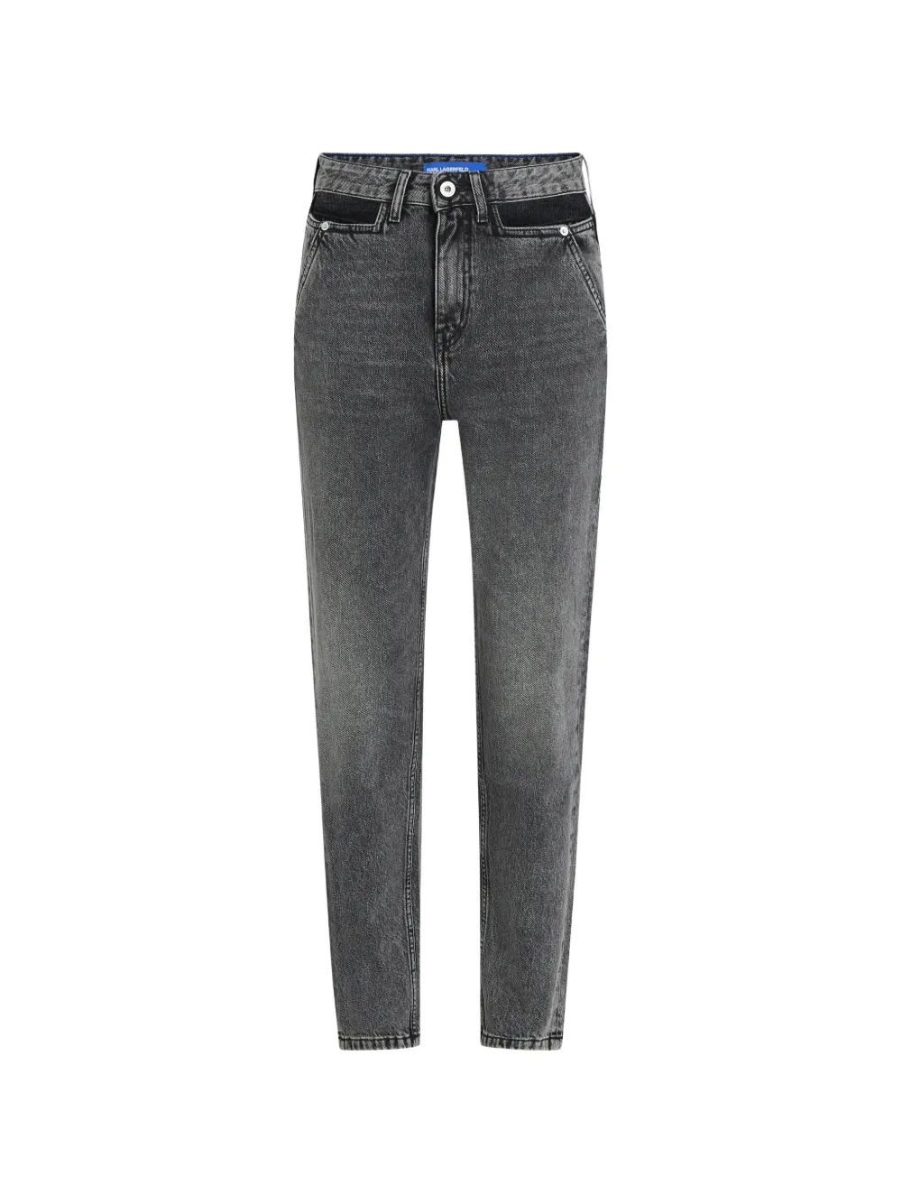 Karl Lagerfeld Jeans logo-patch jeans - Grigio
