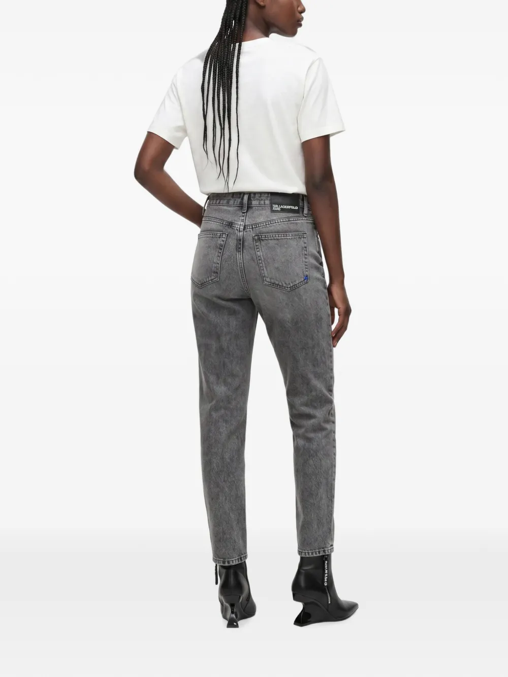 Karl Lagerfeld Jeans met logopatch Grijs