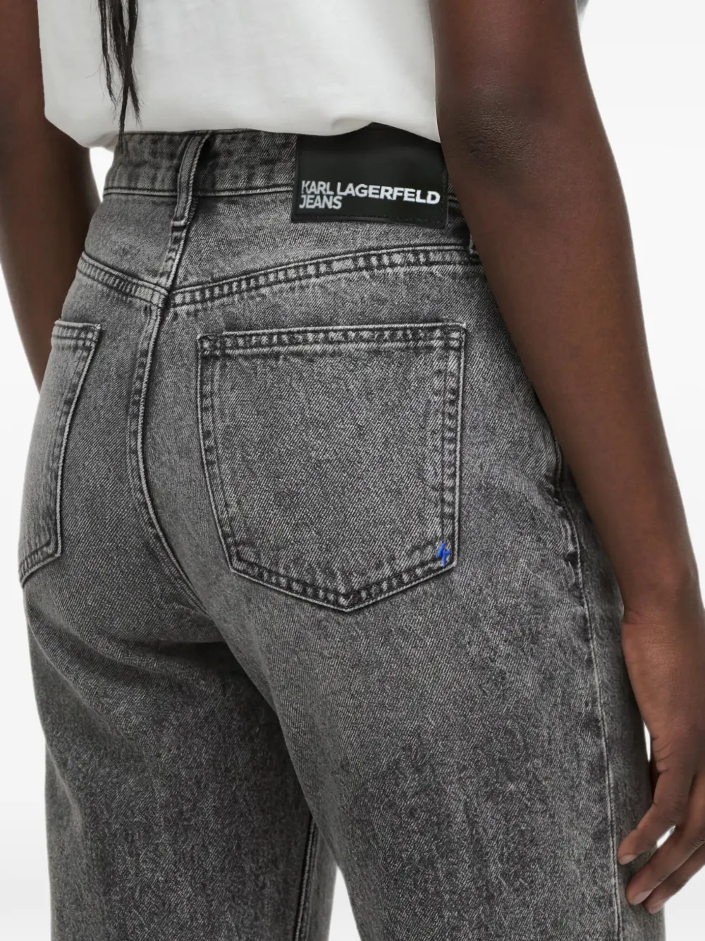 Karl Lagerfeld Jeans met logopatch Grijs