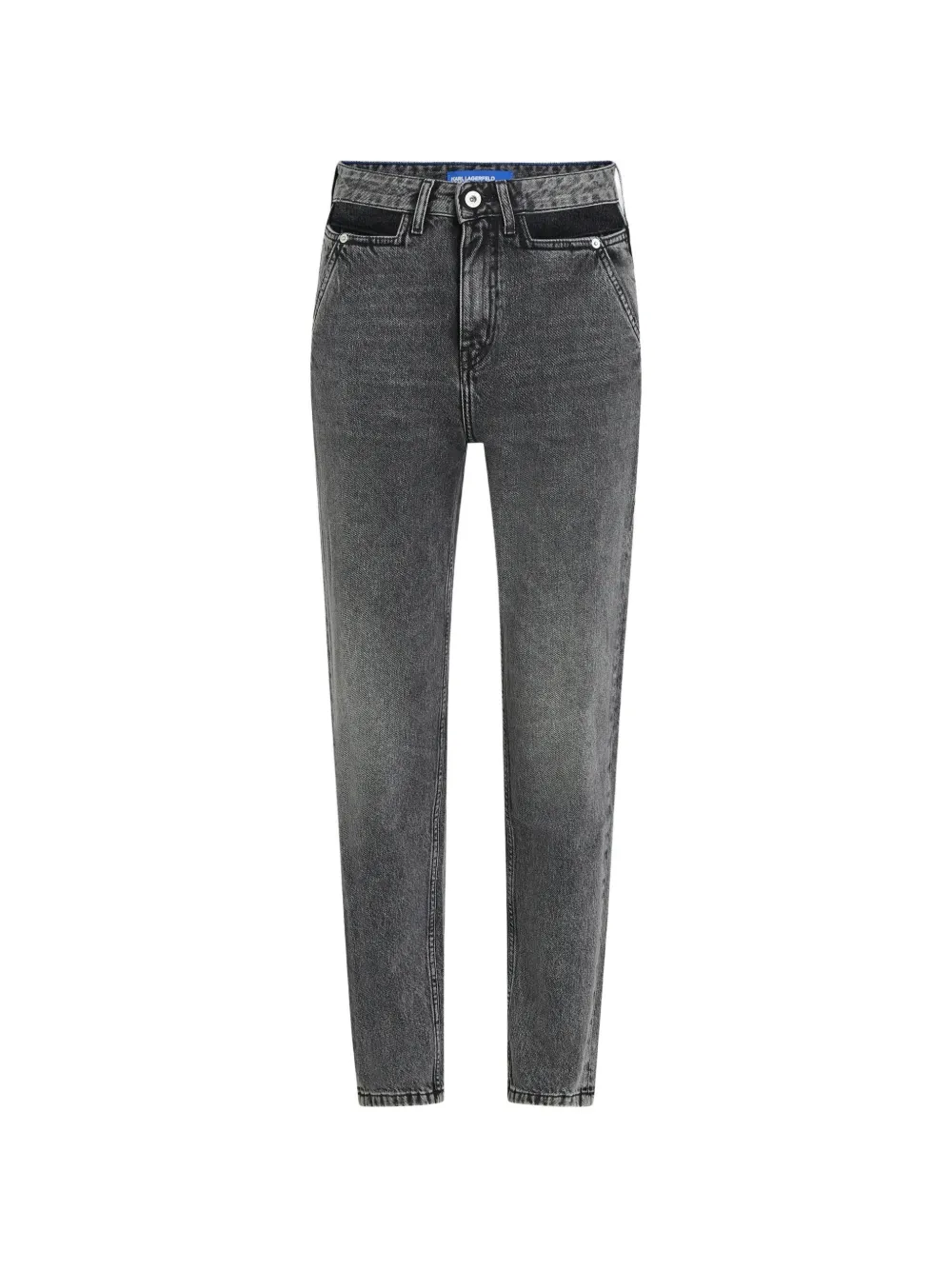 Karl Lagerfeld Jeans logo-patch jeans - Grigio