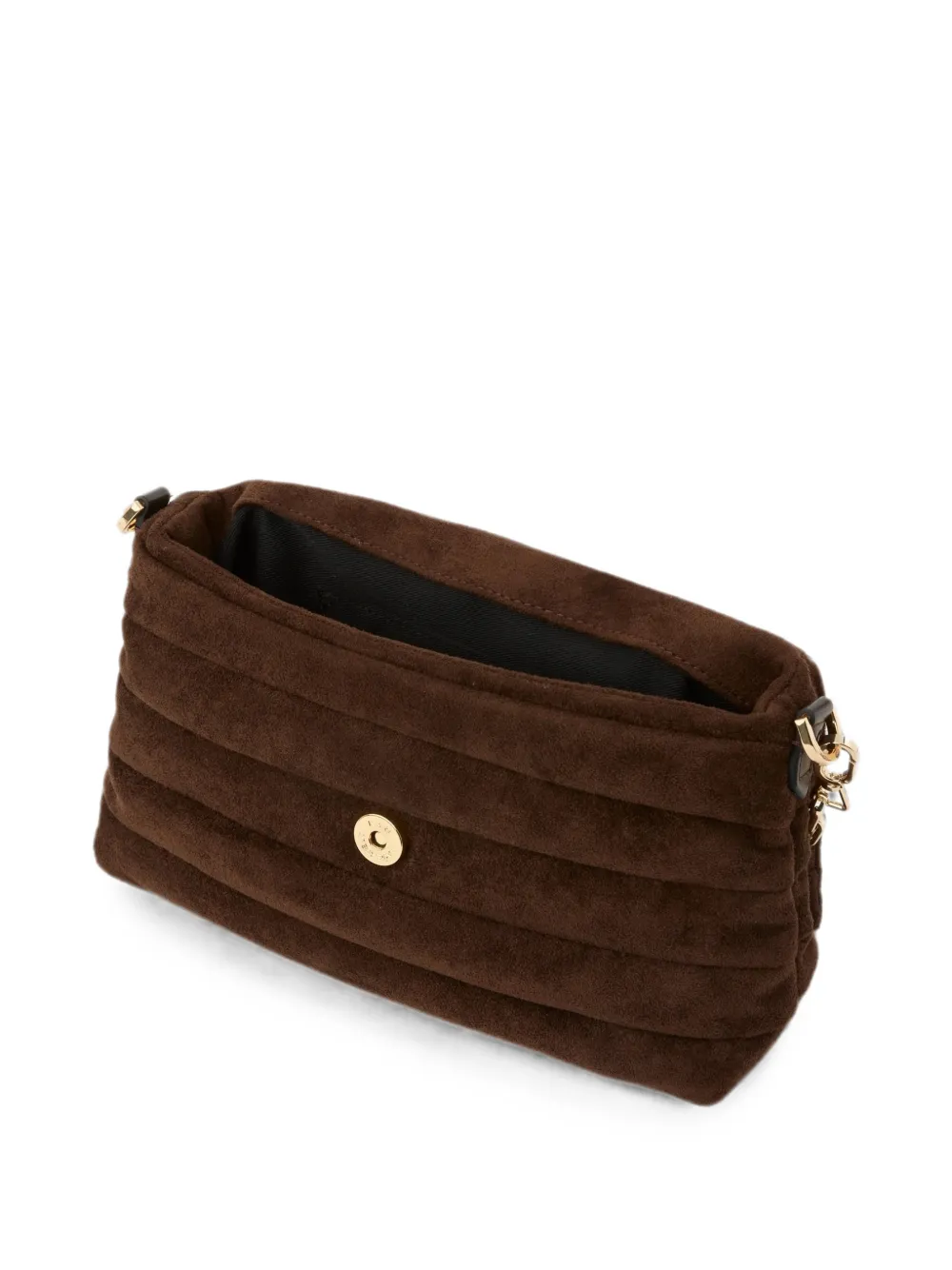 Karl Lagerfeld K Essential suède crossbodytas met omslag Bruin