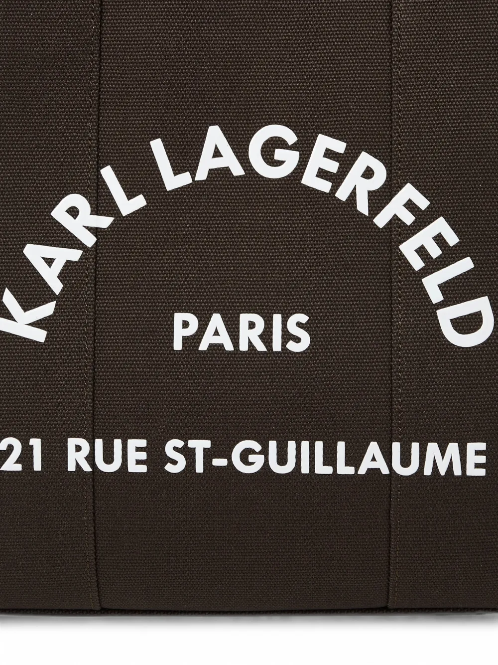 Karl Lagerfeld Medium Rue St-Guillaume vierkante shopper Bruin