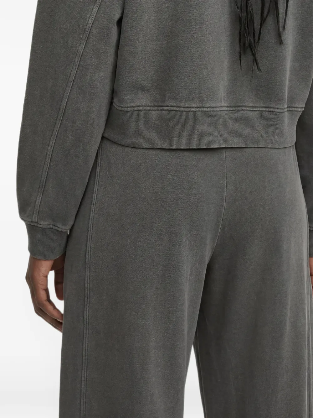 Karl Lagerfeld Jeans Ruimvallende trainingsbroek met verwassen effect Grijs