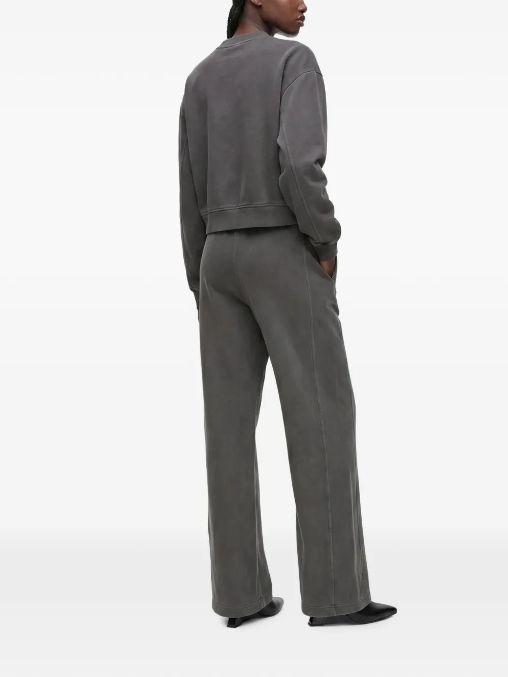 Karl Lagerfeld Jeans Ruimvallende trainingsbroek met verwassen effect Grijs