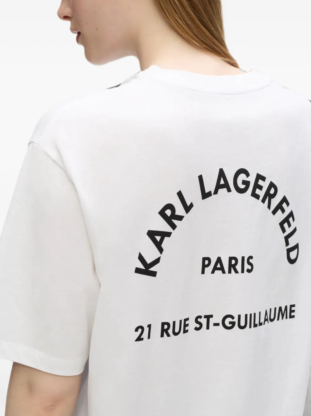 Karl Lagerfeld Rue St-Guillaume oversized T-shirt Wit