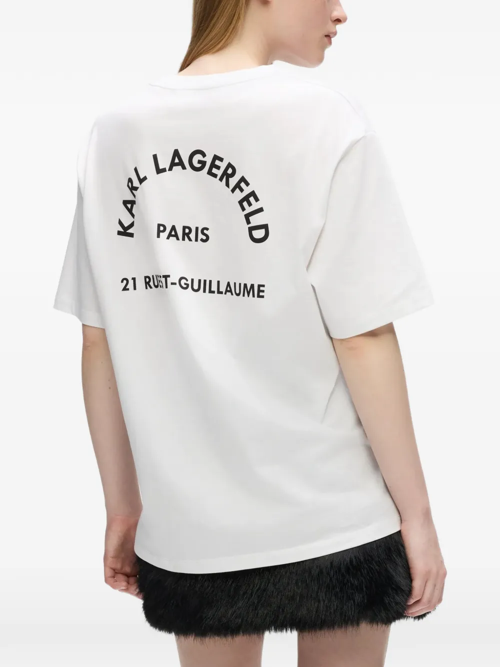 Karl Lagerfeld Rue St-Guillaume oversized T-shirt Wit