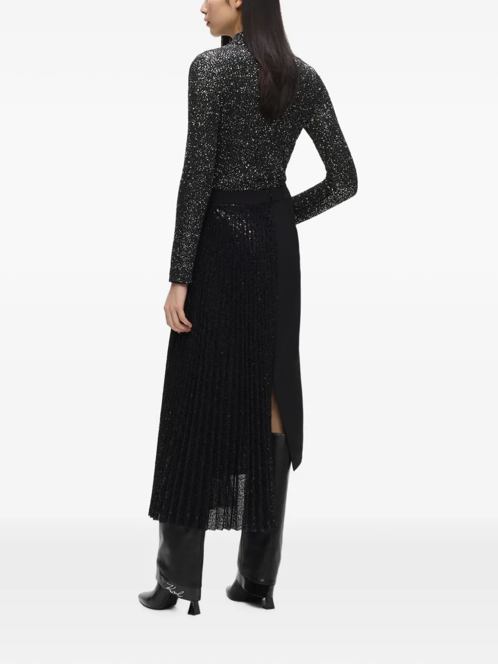 Karl Lagerfeld Asymmetrische rok Zwart