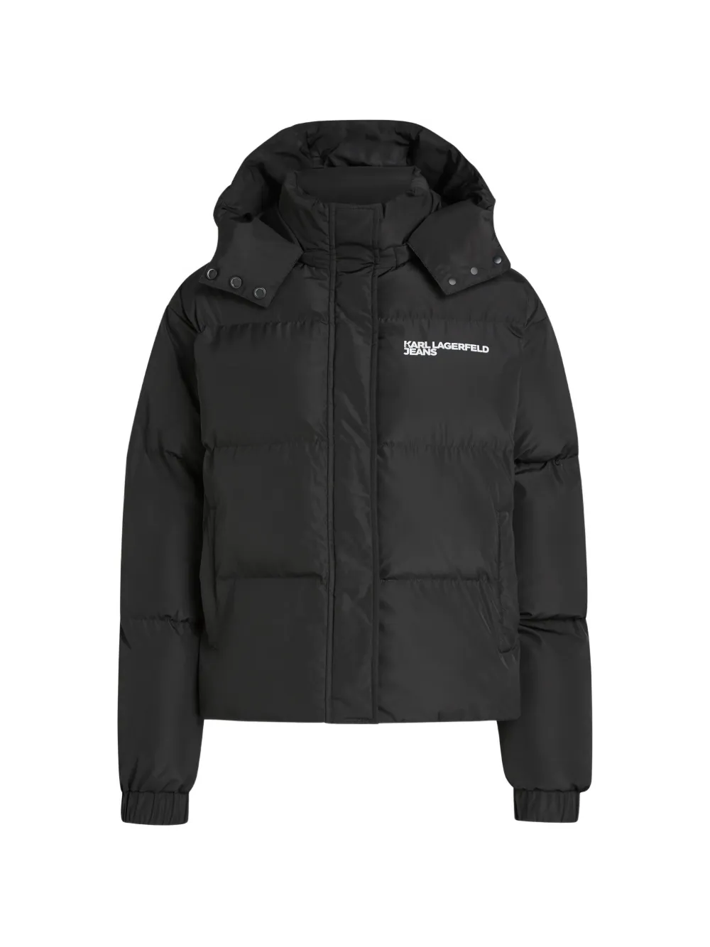Karl Lagerfeld Jeans Gefütterte Jacke mit Logo-Print - Schwarz