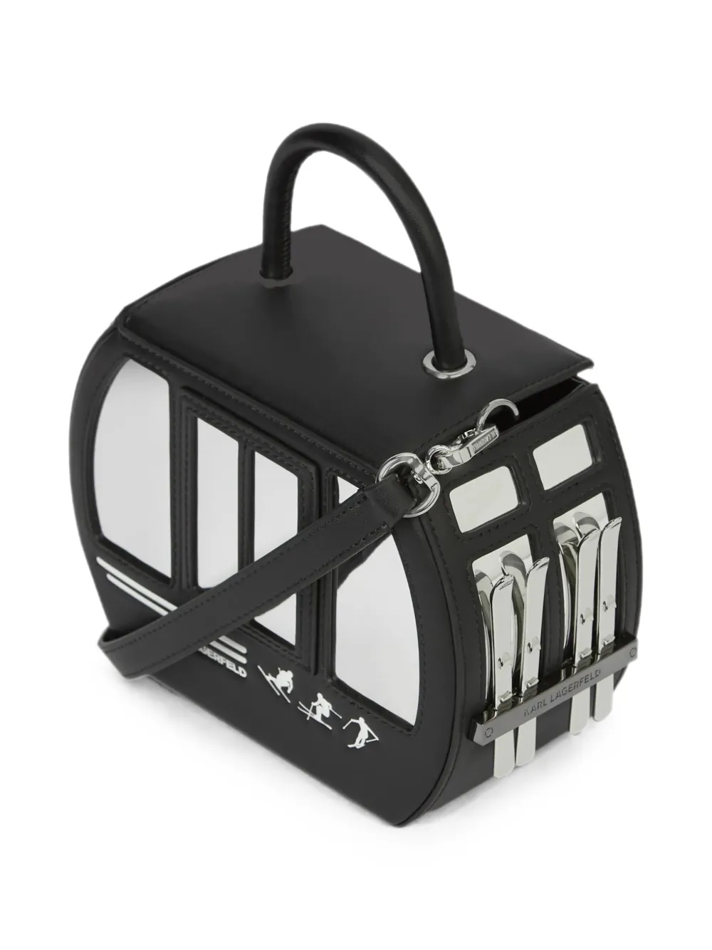 Karl Lagerfeld Ikon tas met handvat Zwart