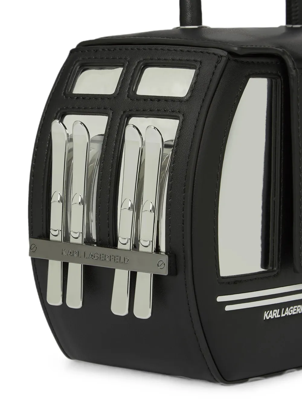 Karl Lagerfeld Ikon tas met handvat Zwart