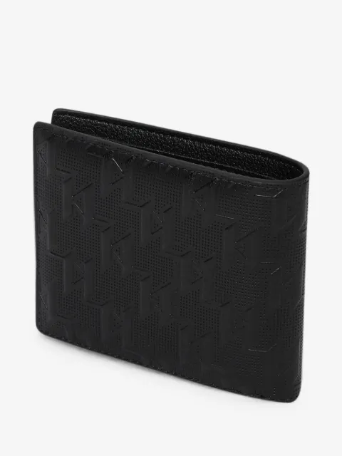 Karl Lagerfeld monogram perforated wallet