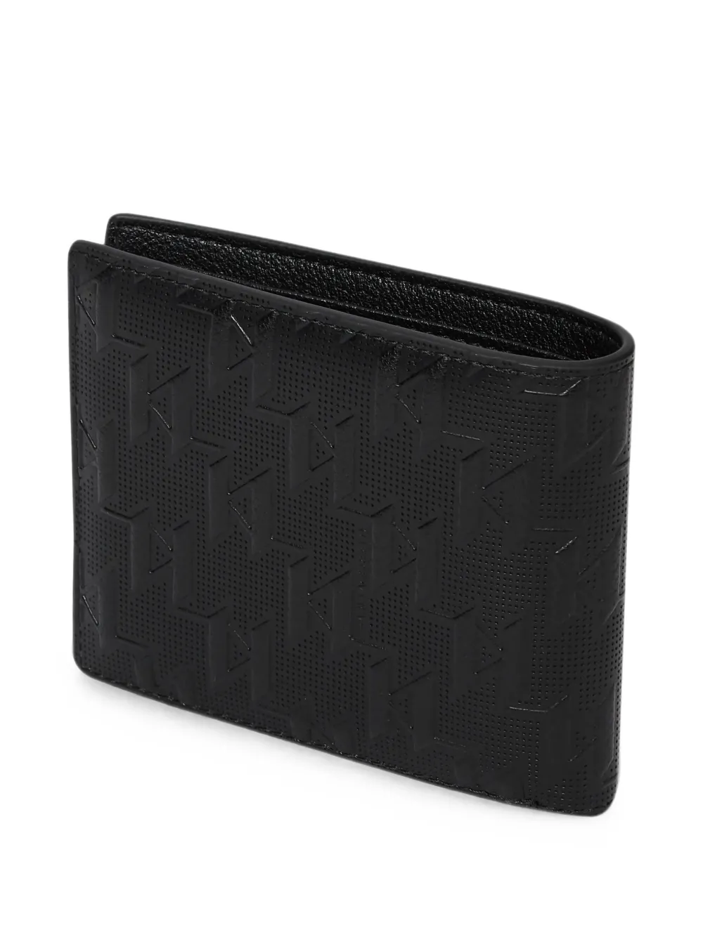 Karl Lagerfeld K Monogram perforated wallet Zwart