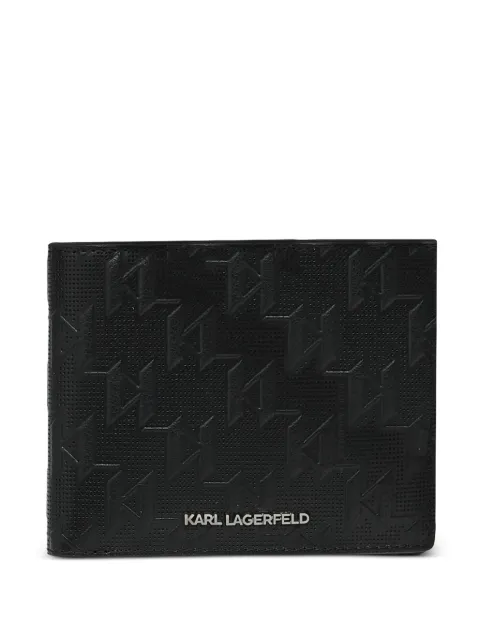 Karl Lagerfeld K/Monogram perforated wallet