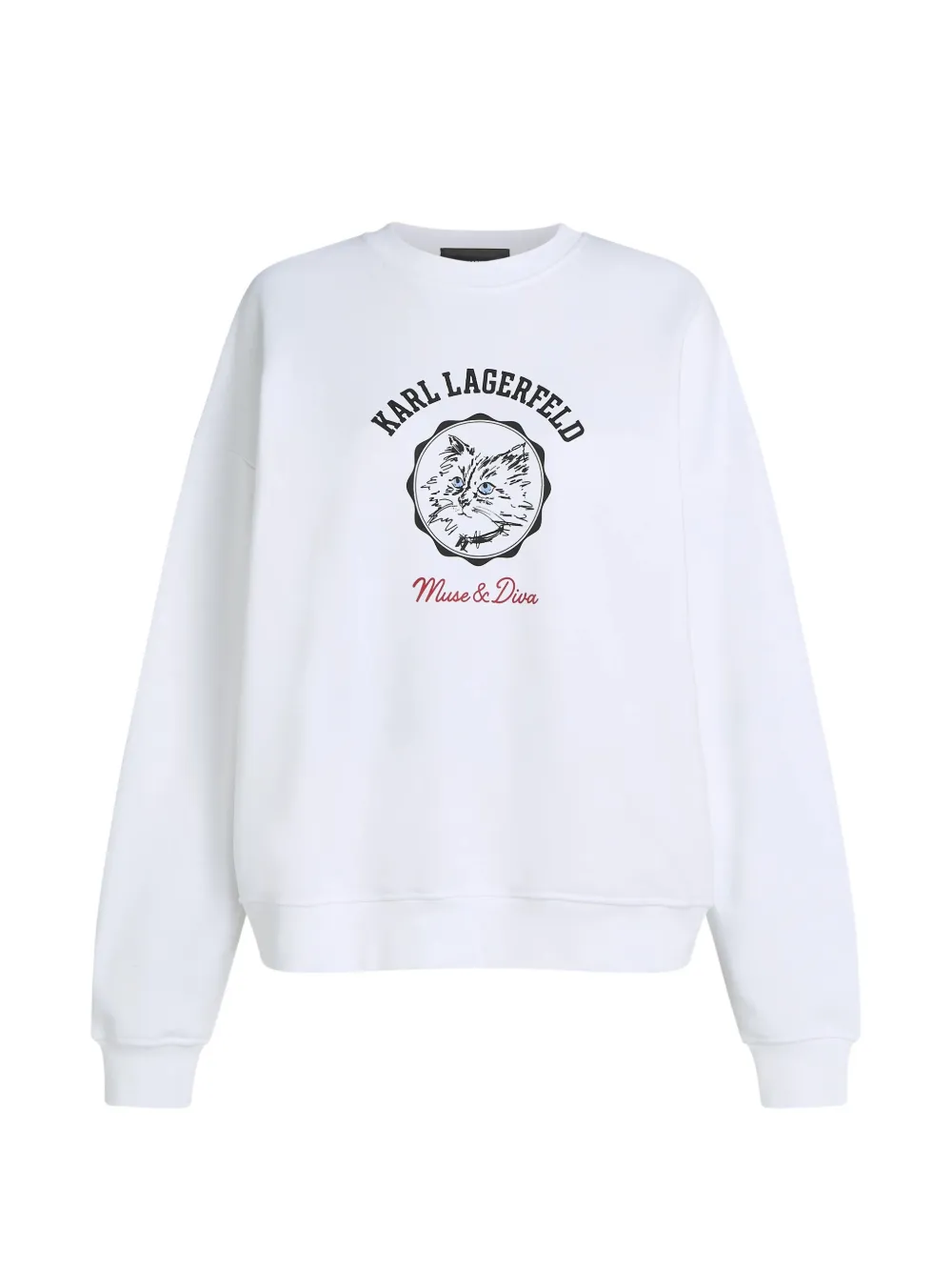 Karl Lagerfeld Ikon Choupette Muse sweatshirt - Bianco