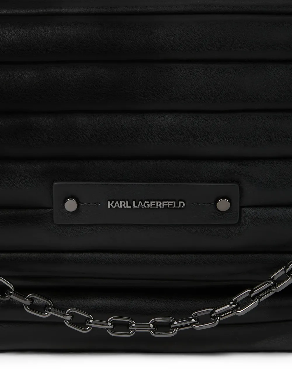 Karl Lagerfeld Medium K Essential schoudertas met omslag Zwart