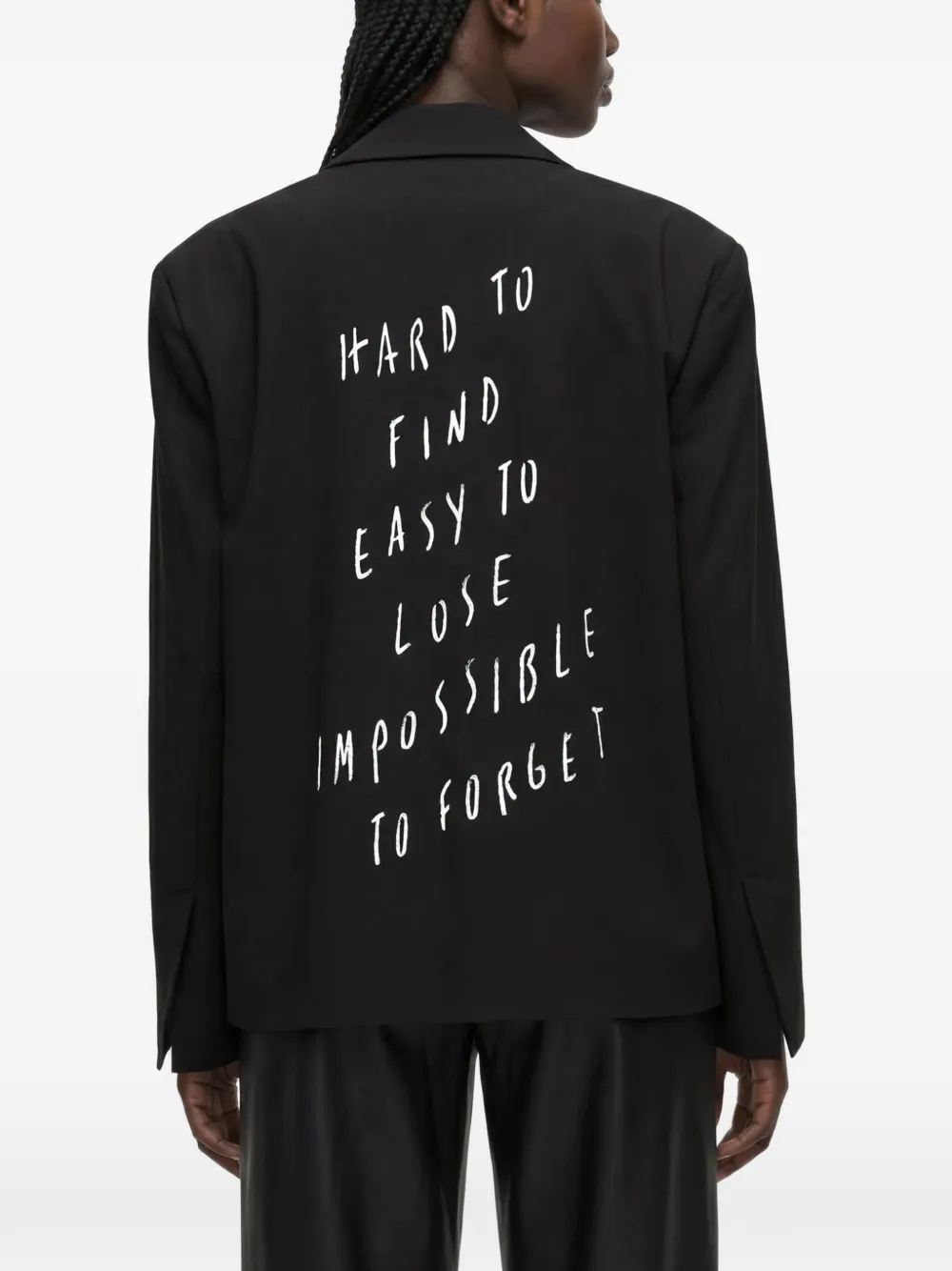 Karl Lagerfeld Jeans x Pietro Terzini oversized boxy blazer Zwart