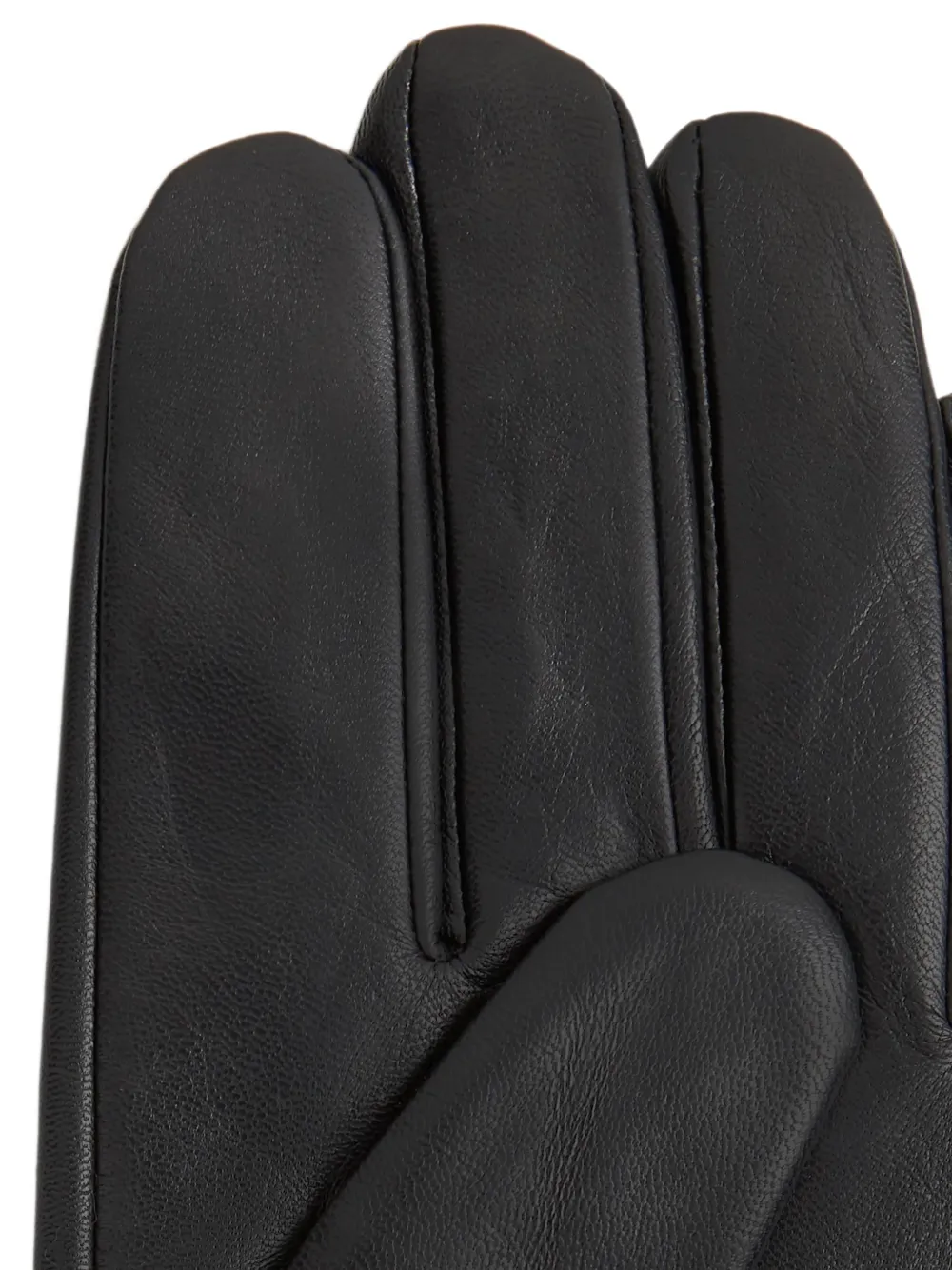 Karl Lagerfeld Jeans Leren handschoenen Zwart