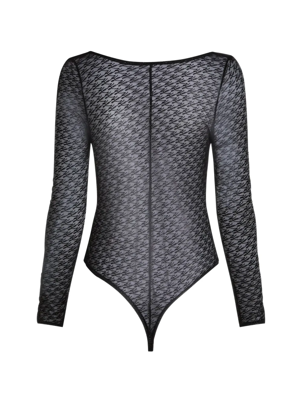 Karl Lagerfeld Autograph mesh body Zwart