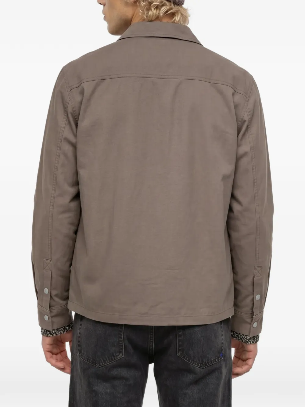 Karl Lagerfeld Jeans Shirtjack met logopatch Bruin