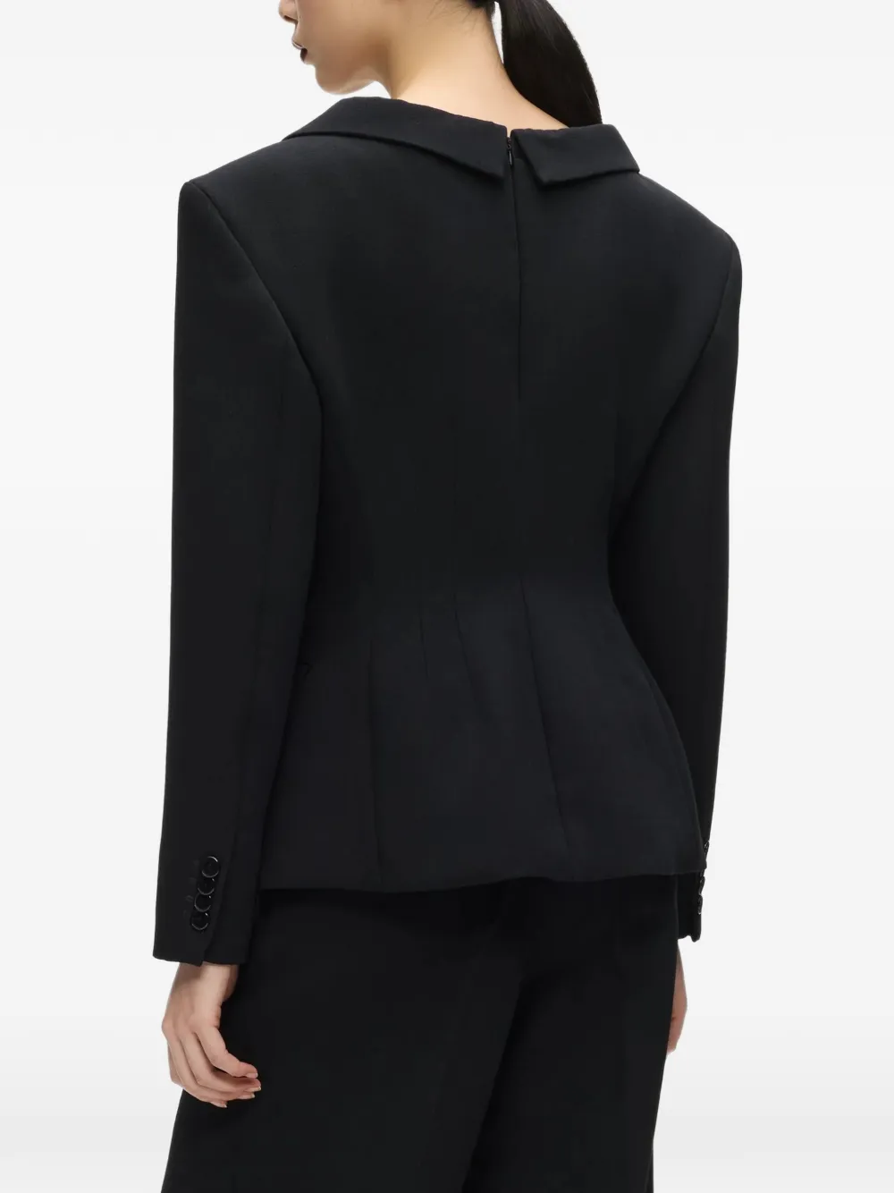 Karl Lagerfeld Karl Studio blazer met brede schouders Zwart