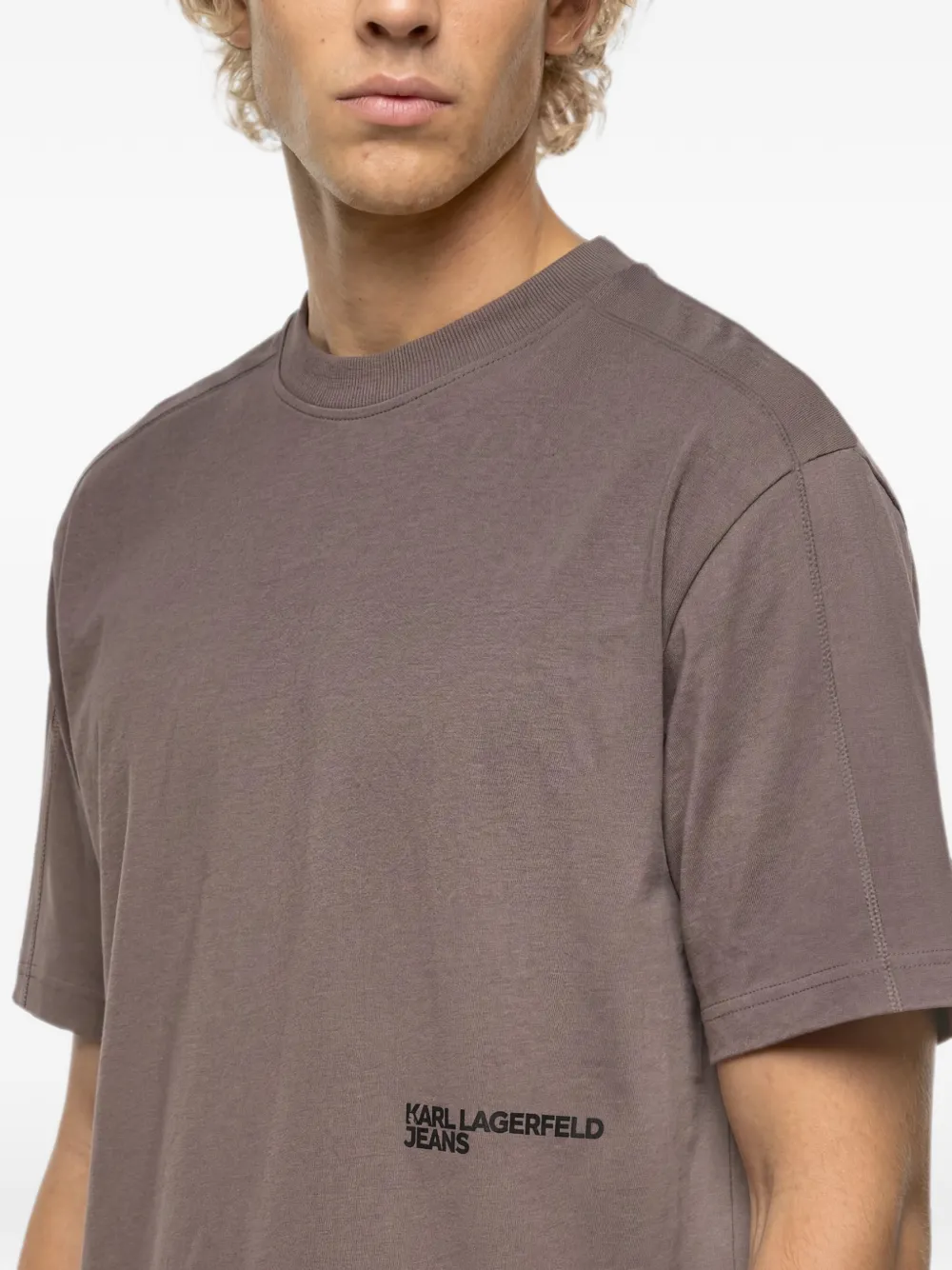 Karl Lagerfeld Jeans Ruimvallend T-shirt Grijs