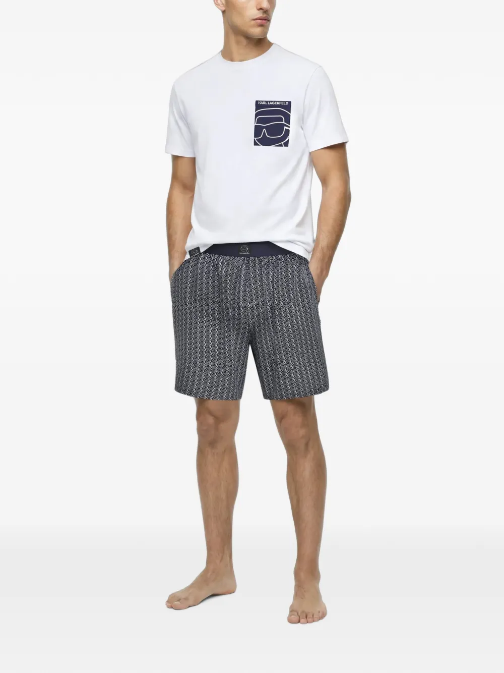 Karl Lagerfeld Ikon pyjama Wit