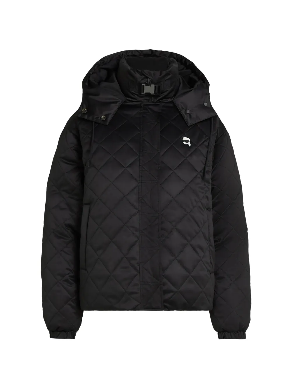 Karl Lagerfeld Gesteppte Ikon Jacke - Schwarz