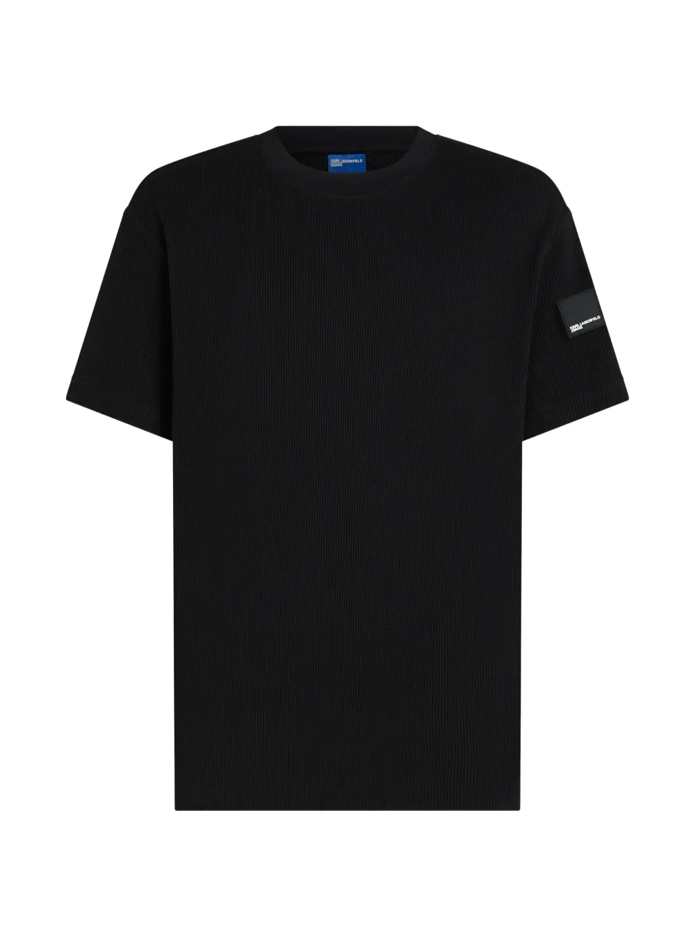 Karl Lagerfeld Jeans regular T-shirt waffle - Nero