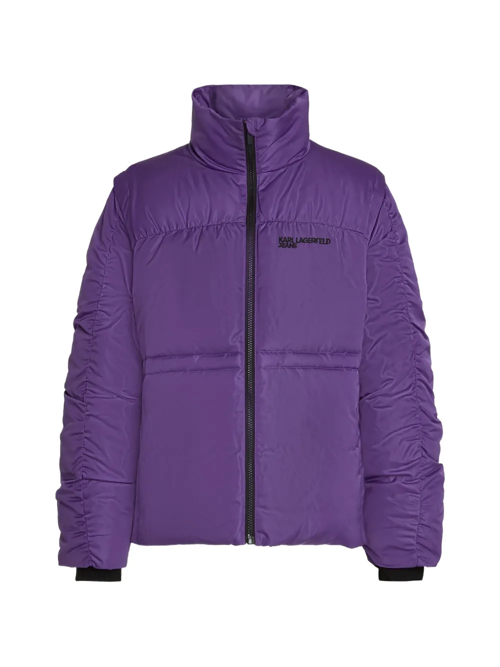 Karl Lagerfeld Jeans Steppjacke mit gerafftem Detail - Violett