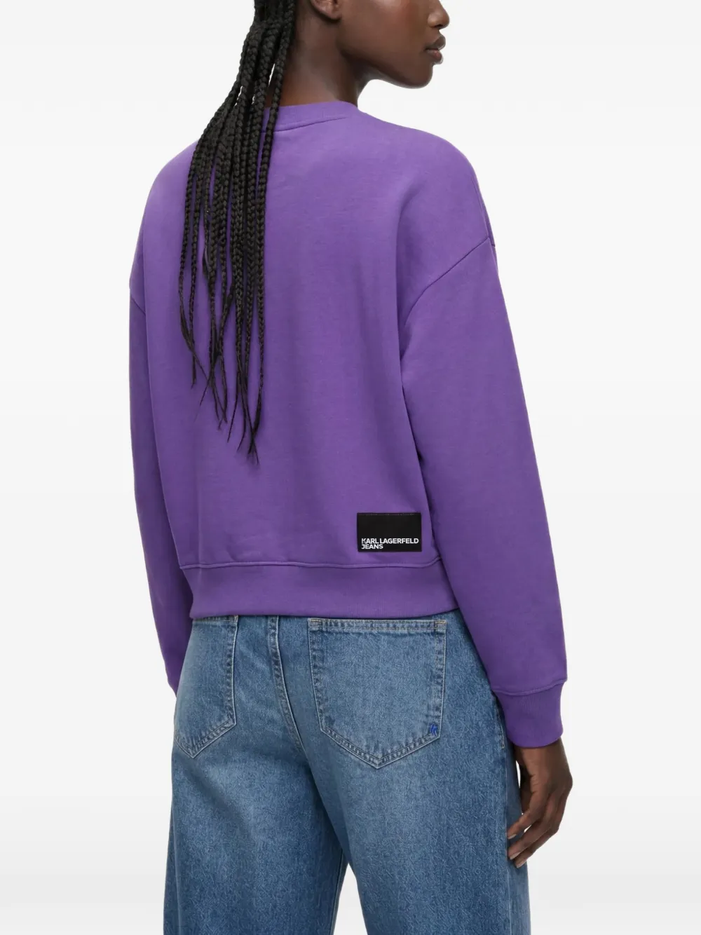 Karl Lagerfeld Jeans Sweater met logo Paars