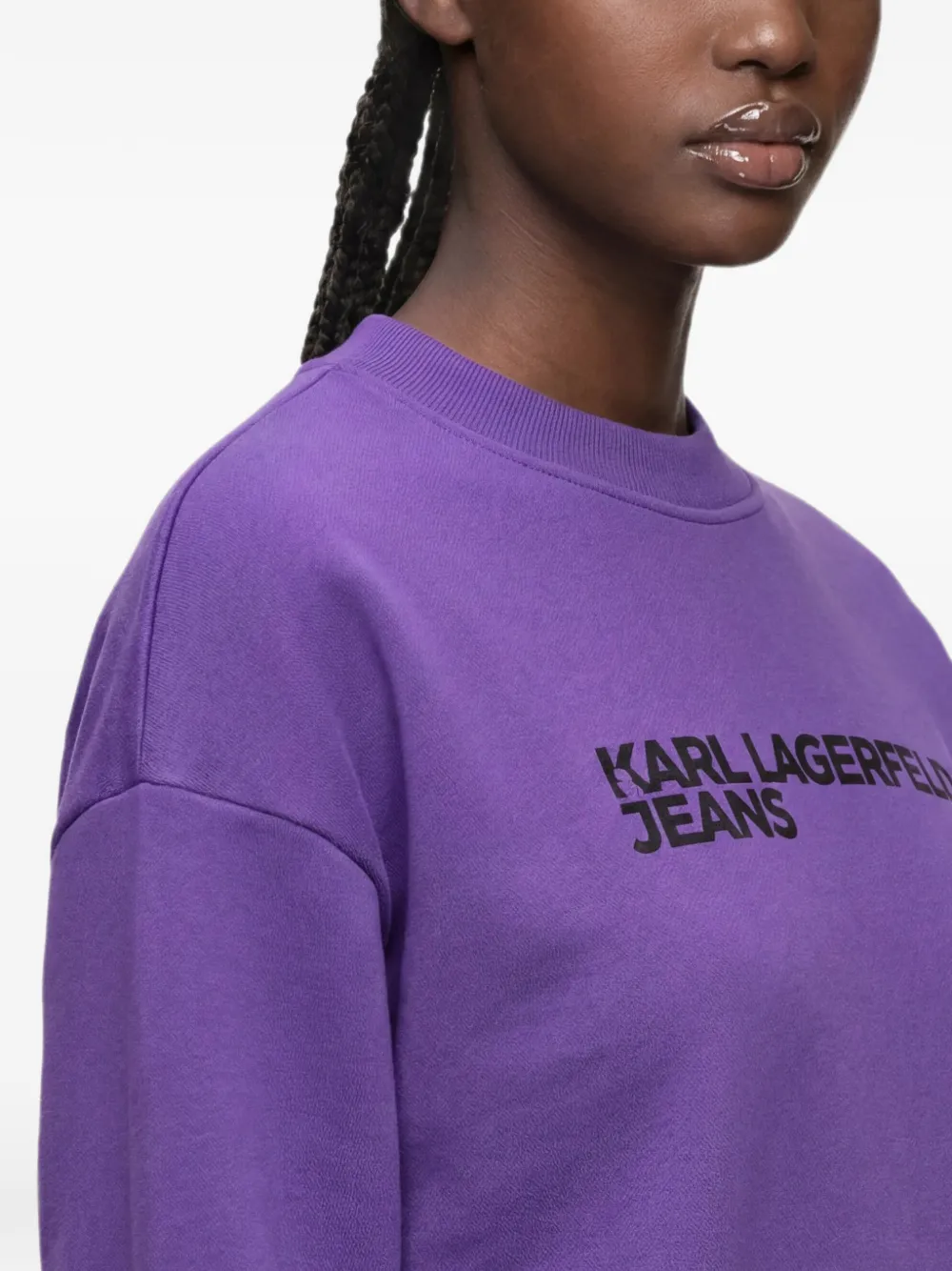 Karl Lagerfeld Jeans Sweater met logo Paars