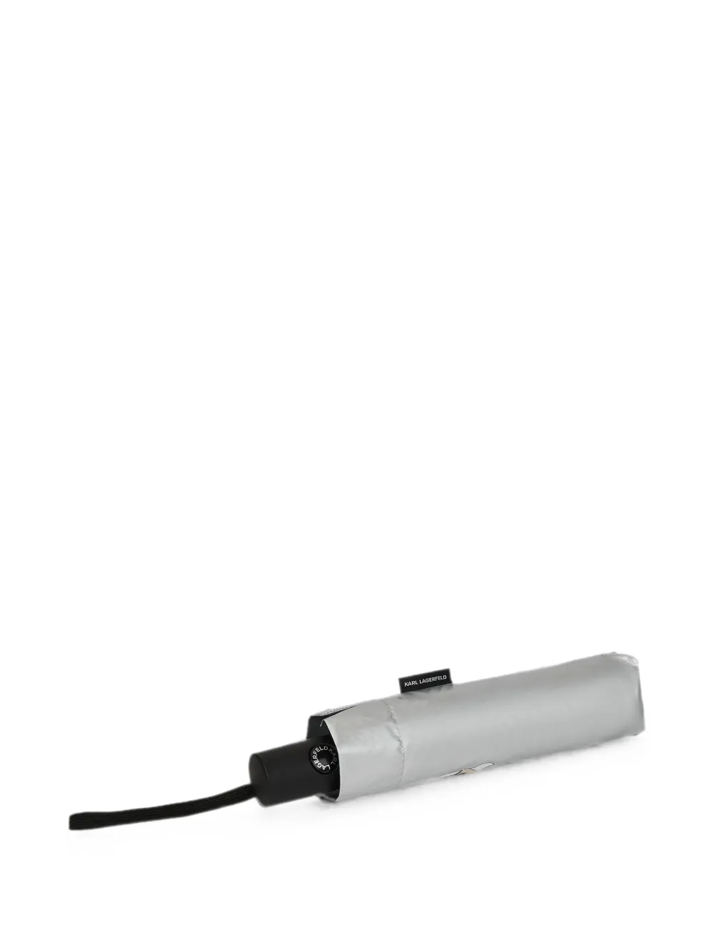 Karl Lagerfeld Ikon Karl metallic paraplu Zilver