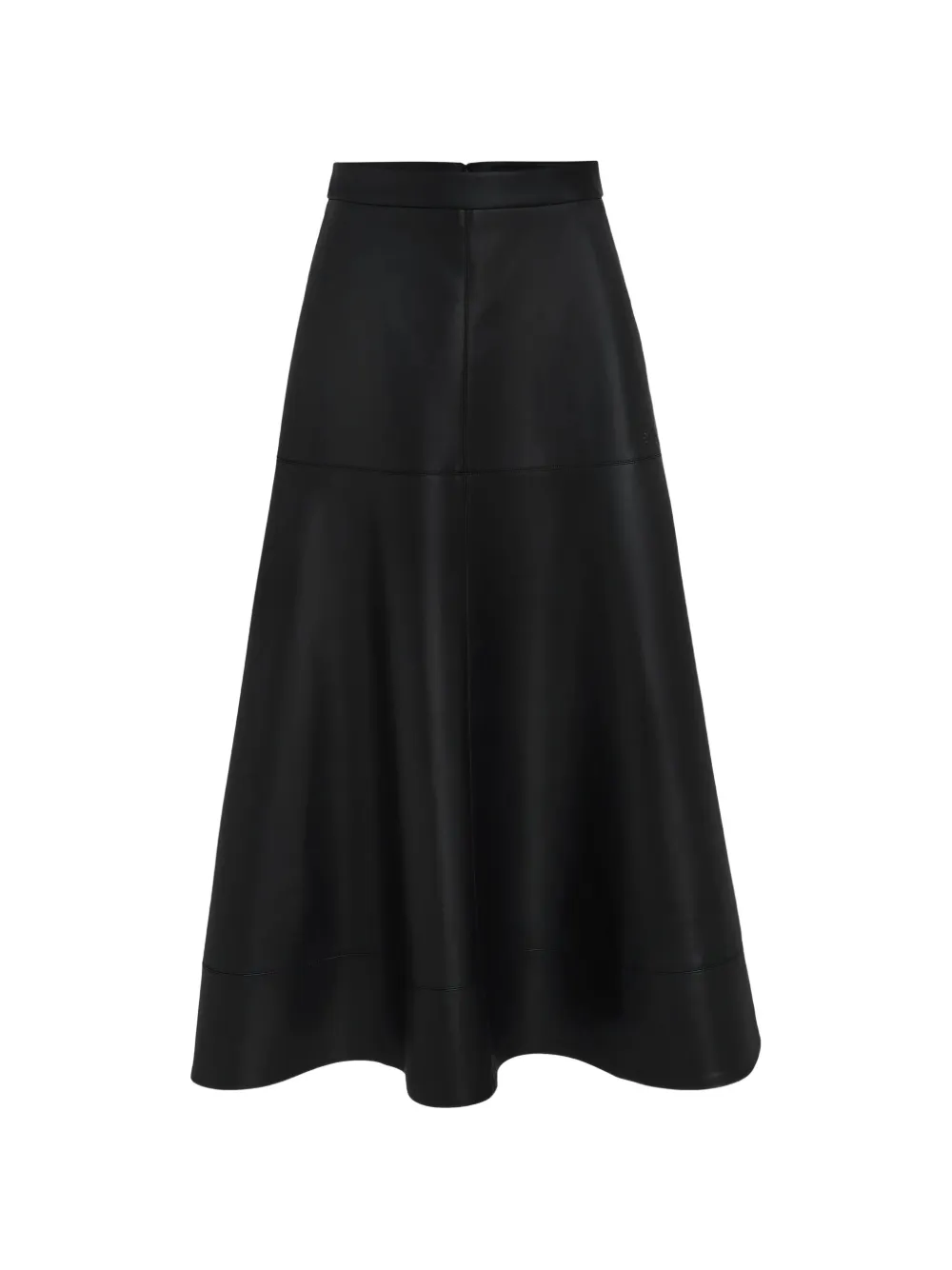 Karl Lagerfeld Rock mit Einsätzen aus Faux-Leder - Schwarz