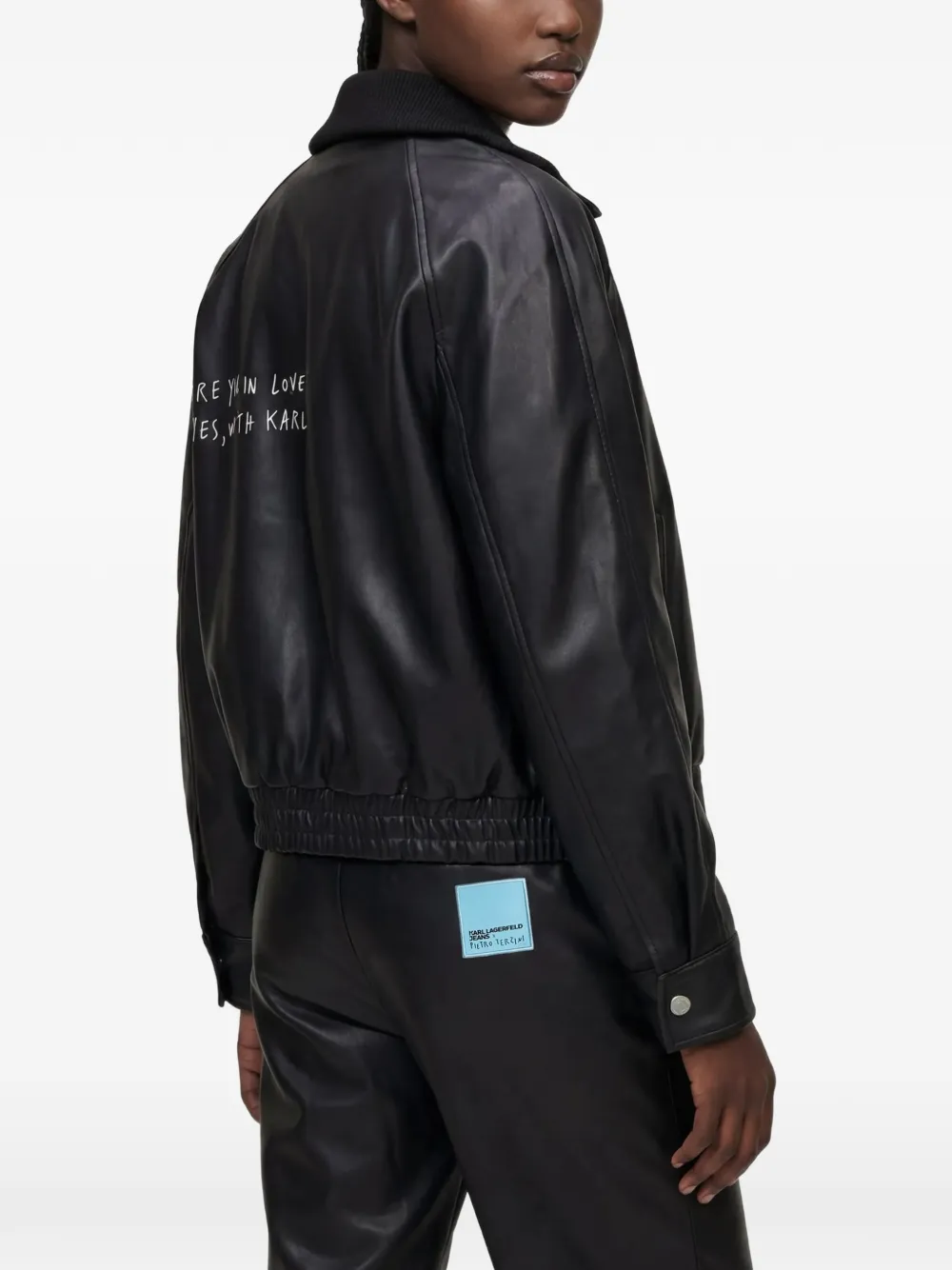 Karl Lagerfeld Jeans x Pietro Terzini jack met rits Zwart