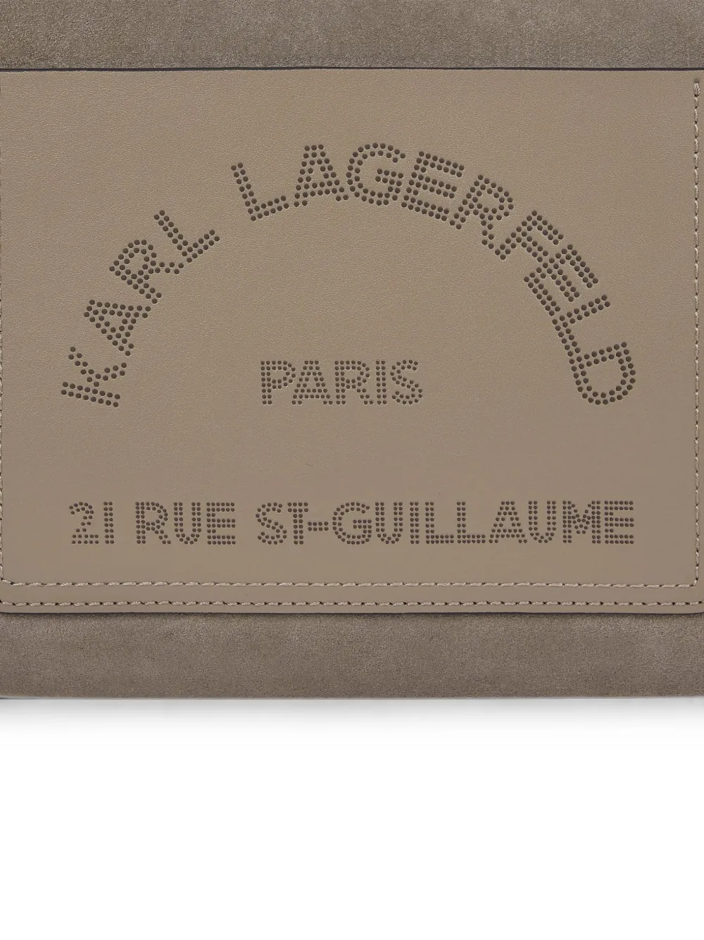 Karl Lagerfeld small K Daily suede tote bag Grijs