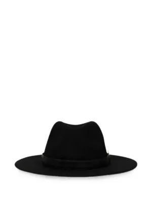 Emporio Armani ロゴ ウールベレー帽 | ブラック | FARFETCH JP