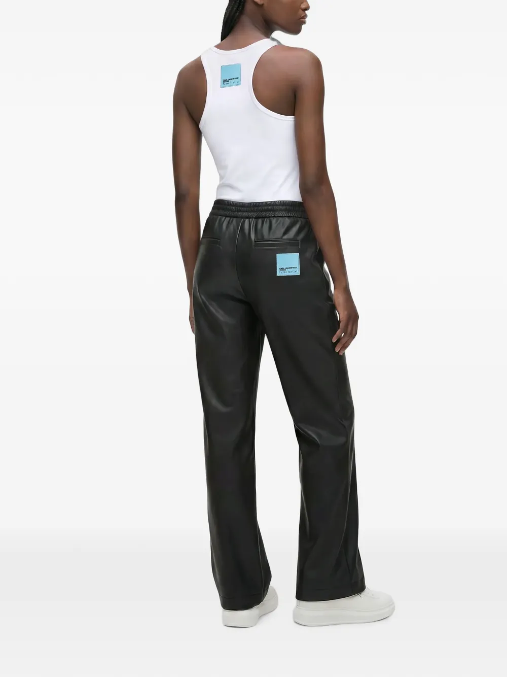 Karl Lagerfeld Jeans x Pietro Terzini trainingsbroek met tekst Zwart