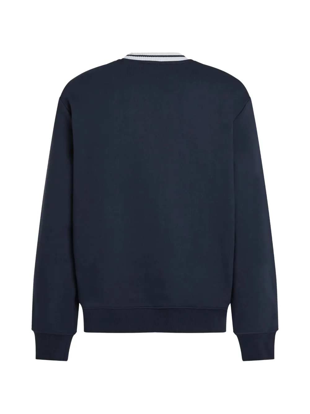 Karl Lagerfeld Ikon sweater met gestreepte hals Blauw