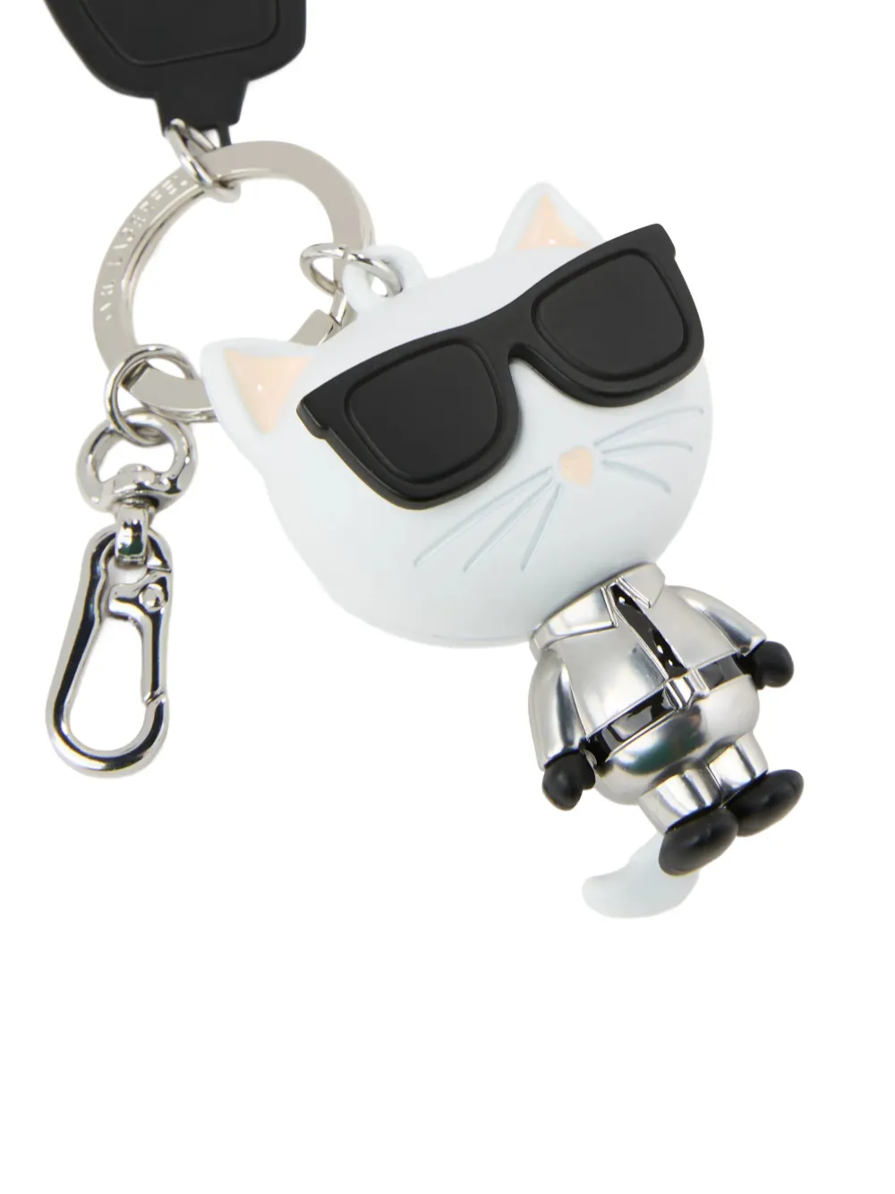 Karl Lagerfeld Ikon Choupette sleutelhanger Wit