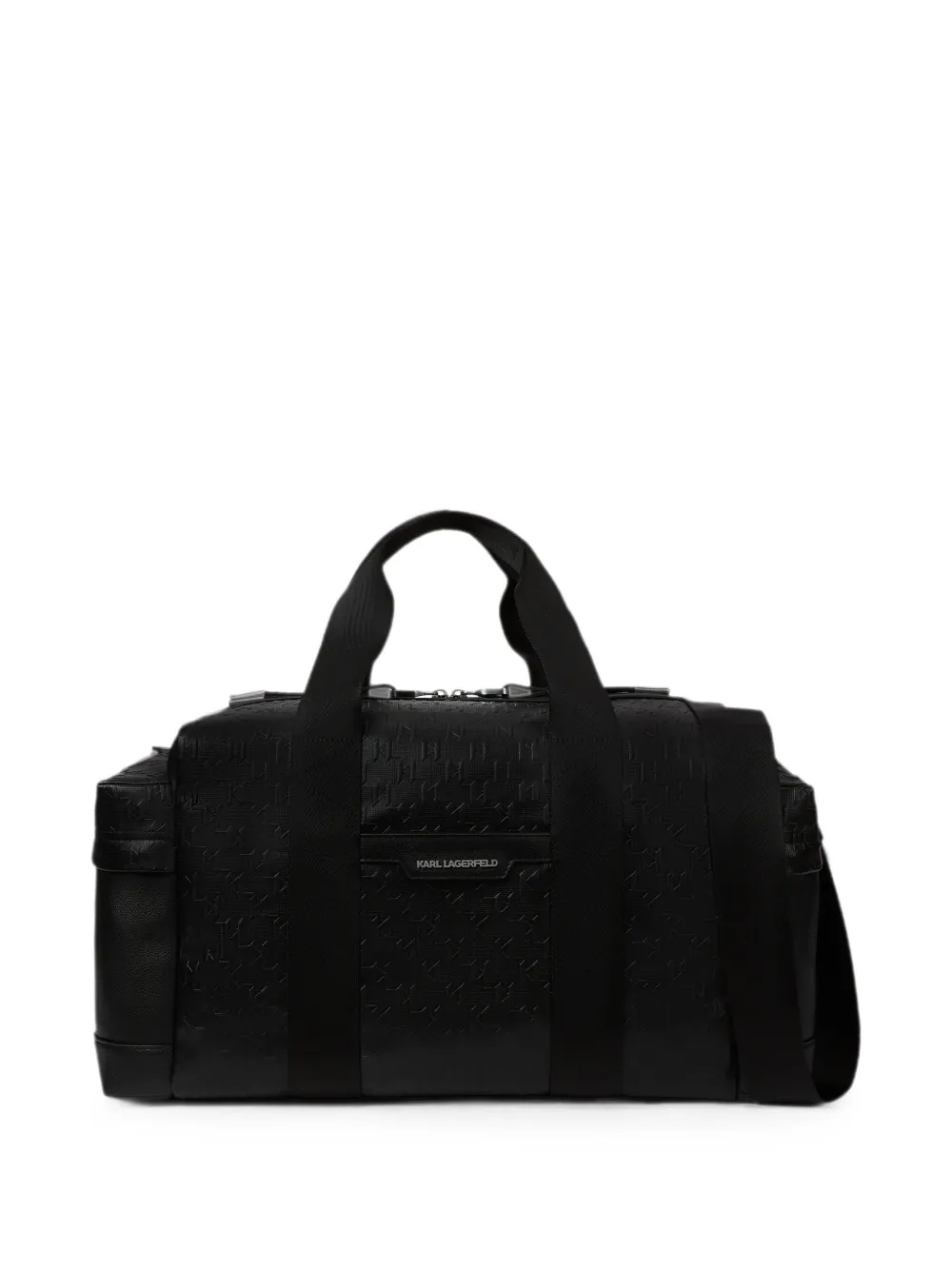 Karl Lagerfeld Weekendtas met monogram en geperforeerde details Zwart