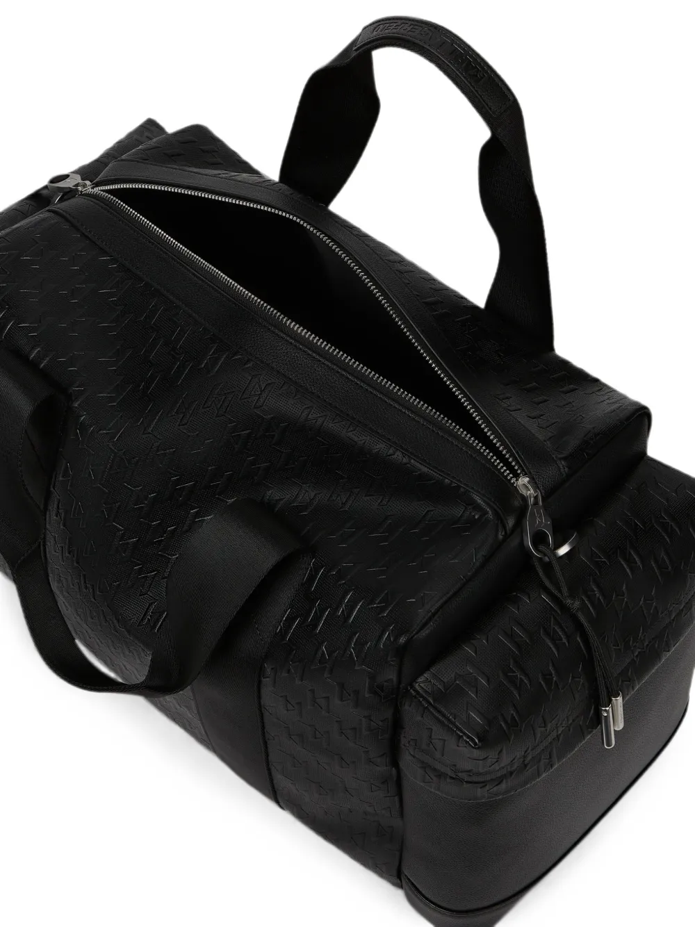 Karl Lagerfeld Weekendtas met monogram en geperforeerde details Zwart