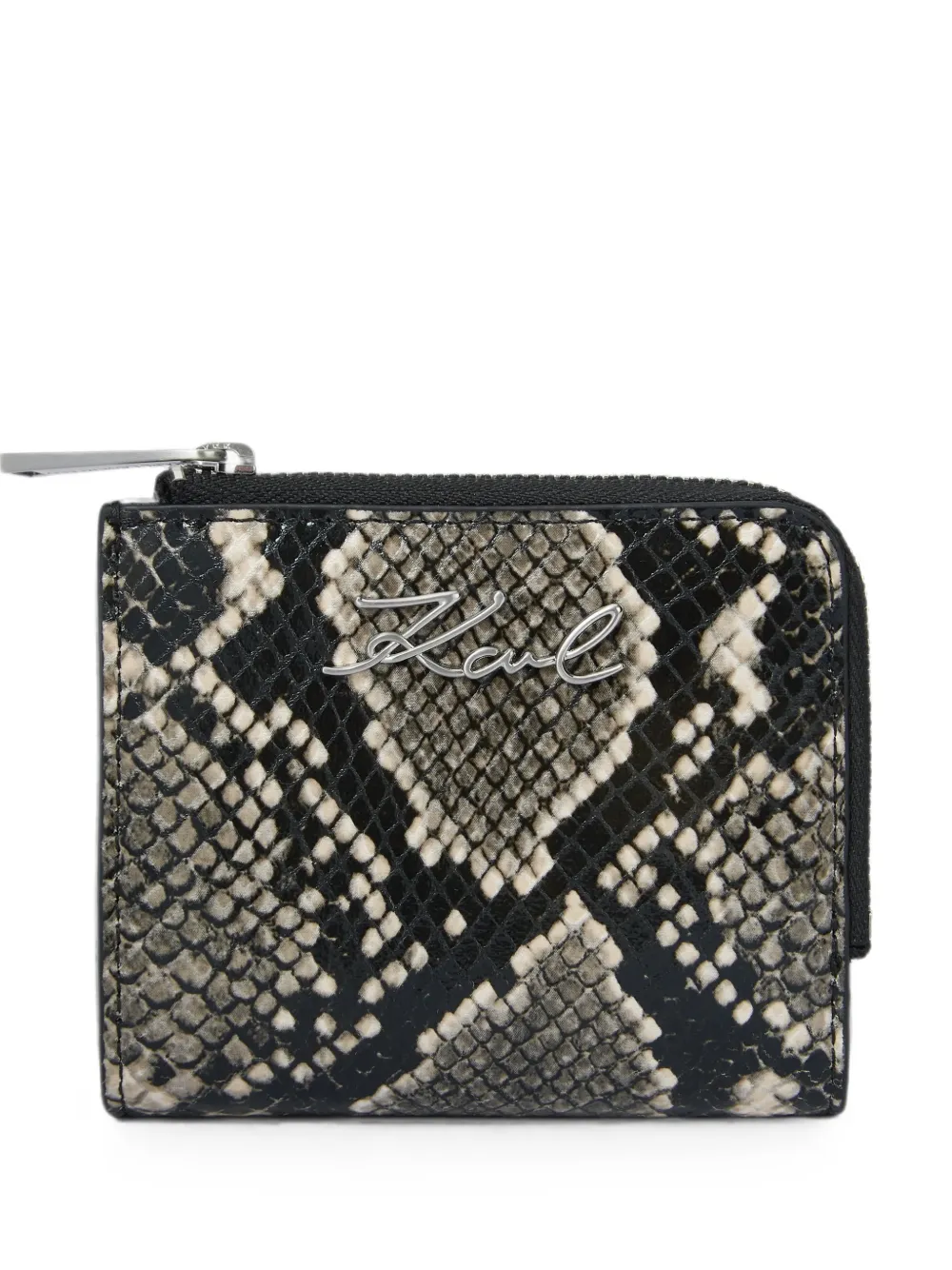 Karl Lagerfeld Kleines K/Signature Portemonnaie - Schwarz